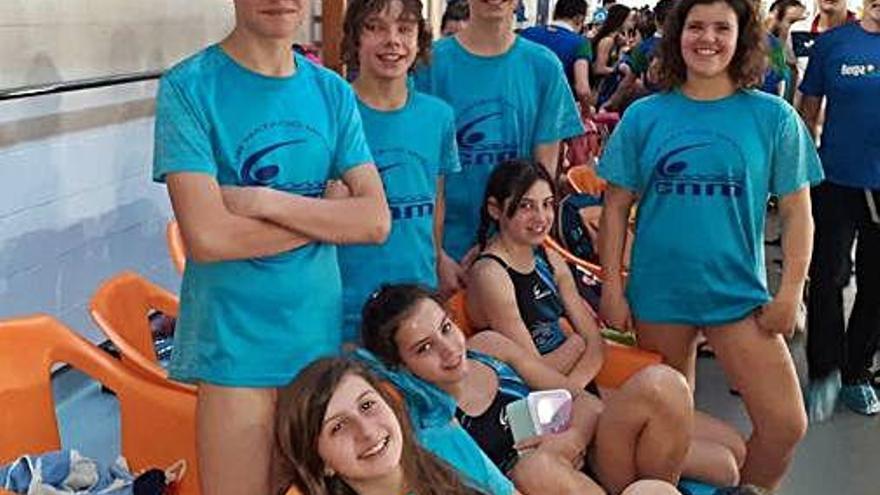 Alguns dels representants del CN Minorisa al campionat català