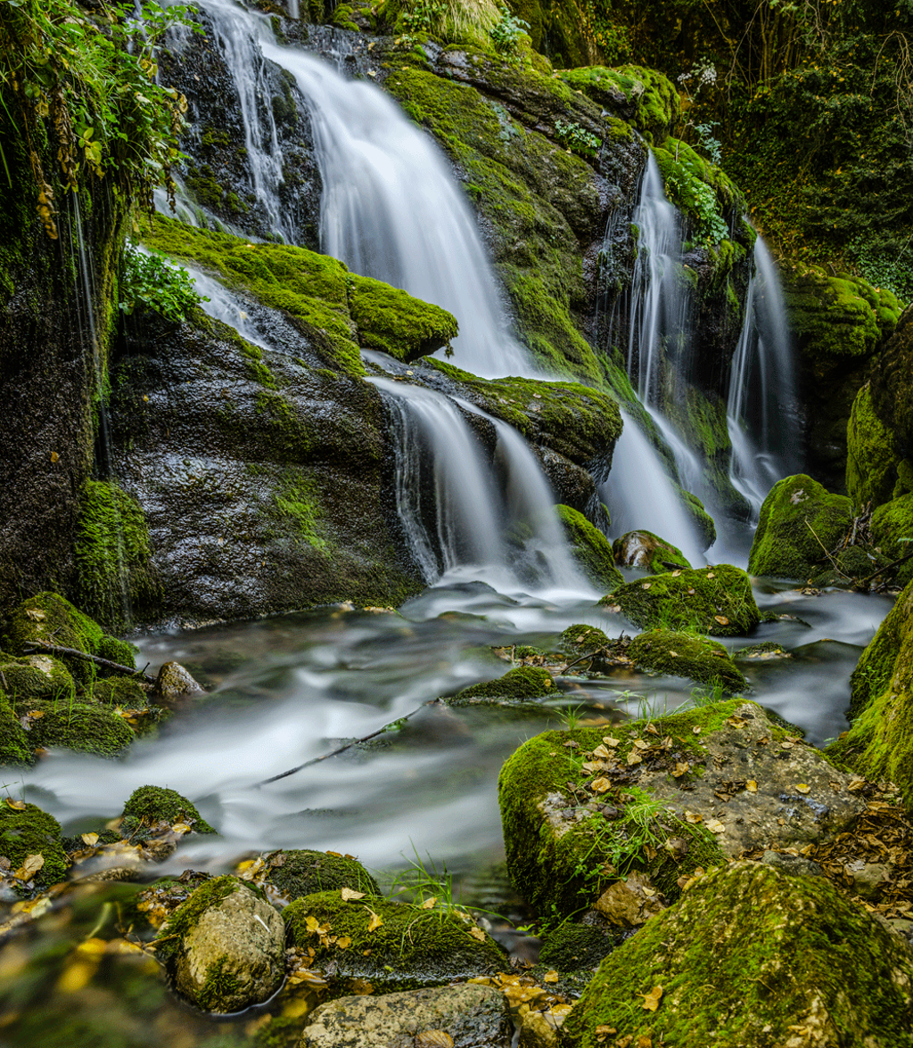 Nacimiento del Llobregat en Castellar de N'Hug. 
