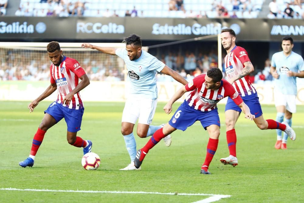 Intensidad a flor de piel en el duelo entre celestes y rojiblancos en el estadio de Balaídos.