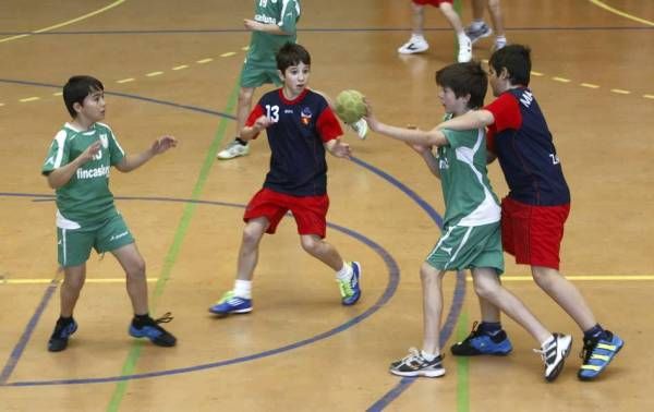 BALONMANO: Maristas-Casablanca (alevín masculino) / Maristas-Balonmano Aragón (infantil) / Maristas-Aragón Santa Isabel (benjamín mixto)