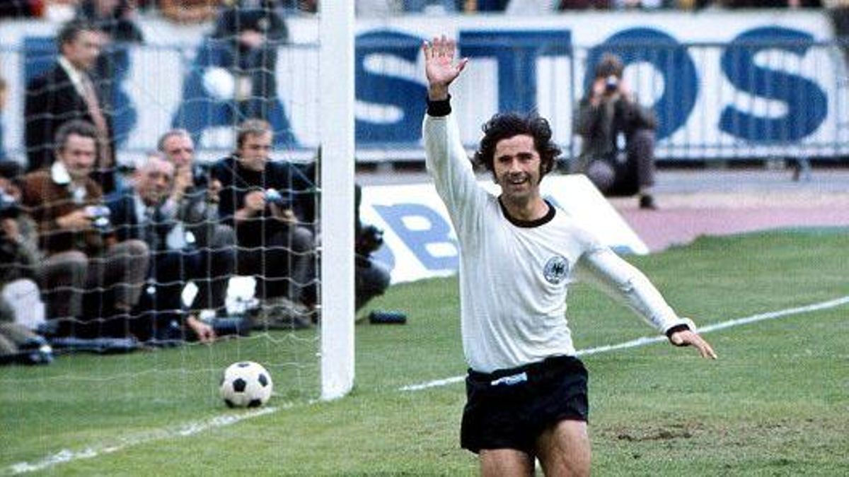 El delantero alemán Gerd Muller en 1972 El delantero alemán Gerd Muller en 1972