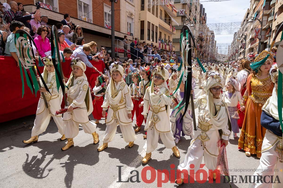 Desfile infantil del Bando Moro en las Fiestas de Caravaca