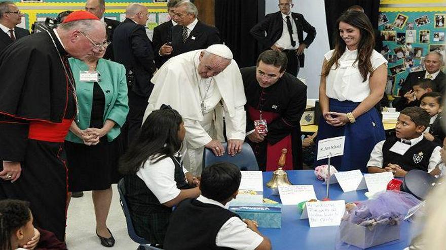 El Papa visita una escuela en Harlem