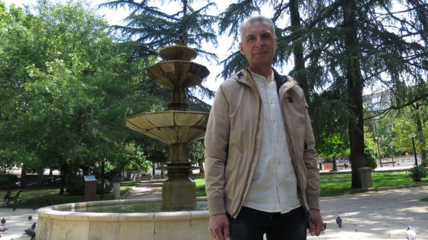 Luís Seara, en el Xardín do Posío. | // FDV