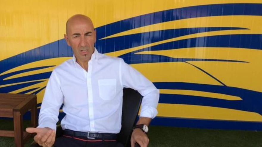 Primera entrevista de Pako Ayestarán como entrenador de la UD Las Palmas