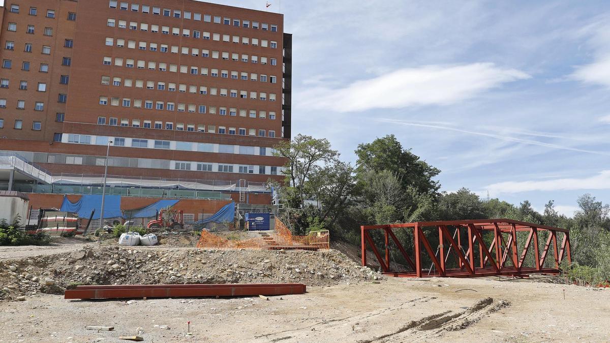 Obres d'ampliació de l'hospital Josep Trueta