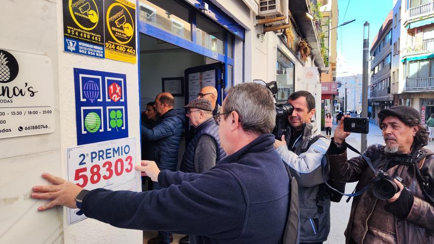 Un segundo y dos quintos premios sonríen a Badajoz