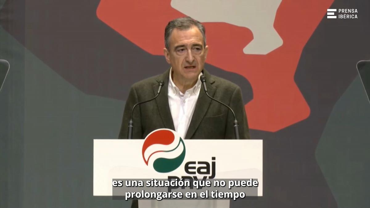 Aitor Esteban: "O el PSOE aconsegueix detenir l'hemorràgia d'escàndols o haurà de convocar eleccions ja"