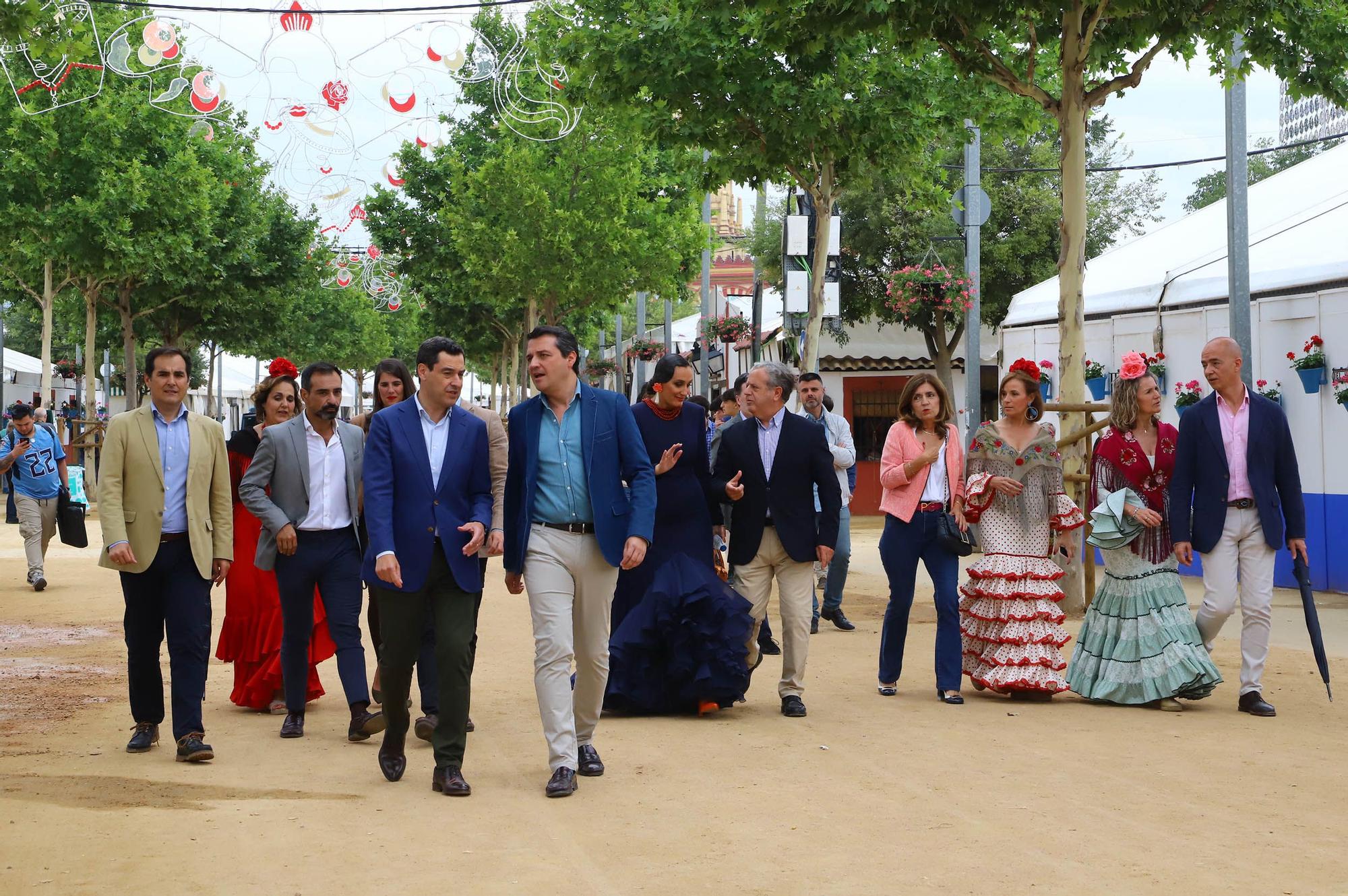 Visita de Juanma Moreno a la Feria de Córdoba