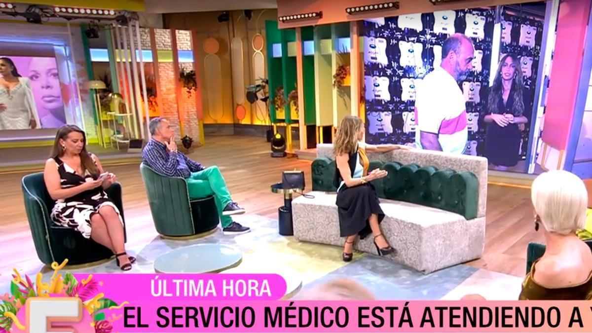 Emma García para Fiesta y avisa a los servicios médicos: ’Ha ocurrido algo&quot;