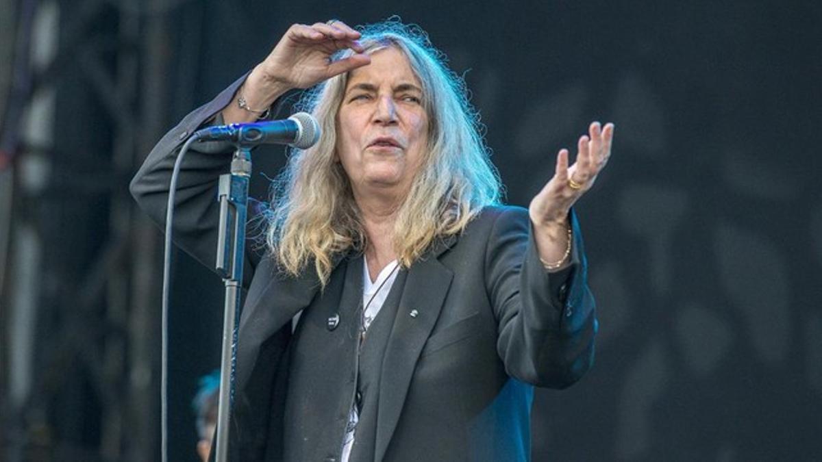 Patti Smith, en un concierto en Barcelona el pasado mayo