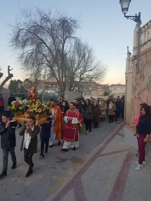 San Blas prende las hogueras de Bullas