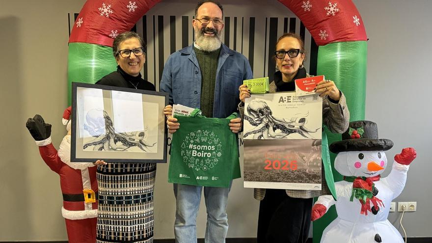 Pola esquerda, Paola García, Daniel García e María Outeiral.