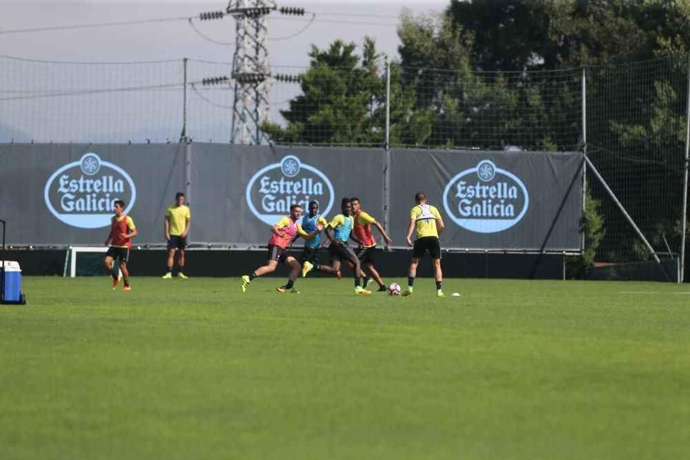 El Celta sigue preparando la cita ante el Real Madrid - Iago Aspas progresa de su lesión y ya hizo parte del trabajo con el resto del grupo