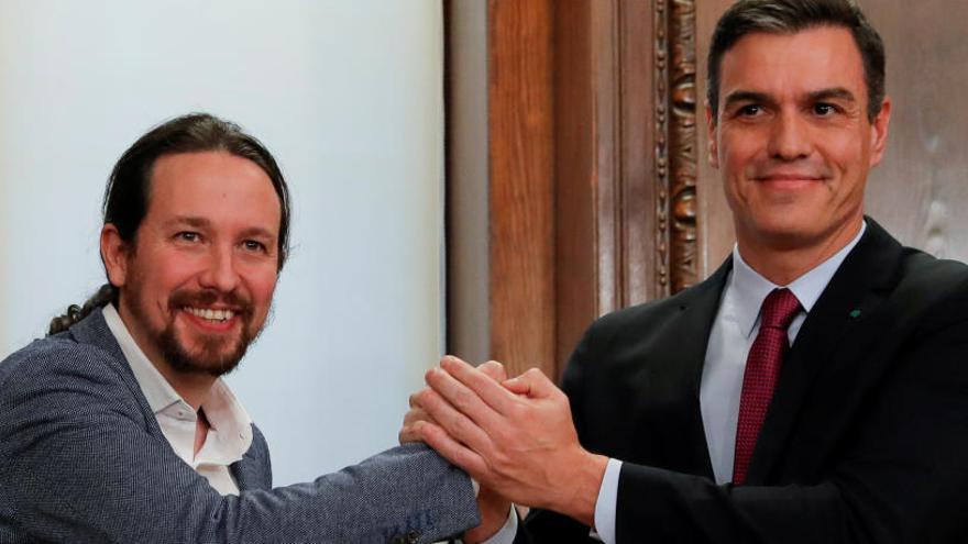 Pablo Iglesias i Pedro Sánchez.