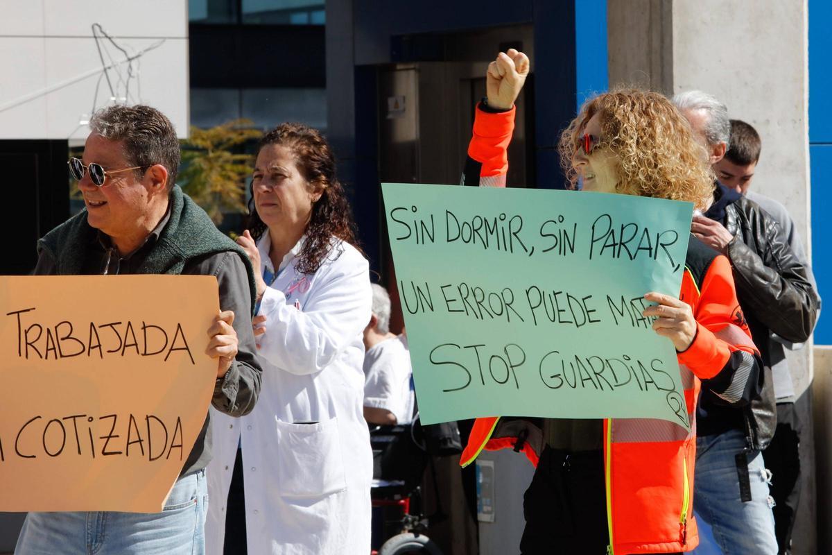 Imagen de varios de los manifestantes.