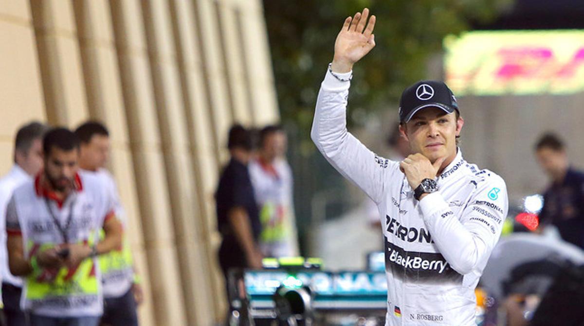 Nico Rosberg, després d’aconseguir la ’pole position’ a Bahrain Nico Rosberg, després d’aconseguir la ’pole position’ a Bahrain