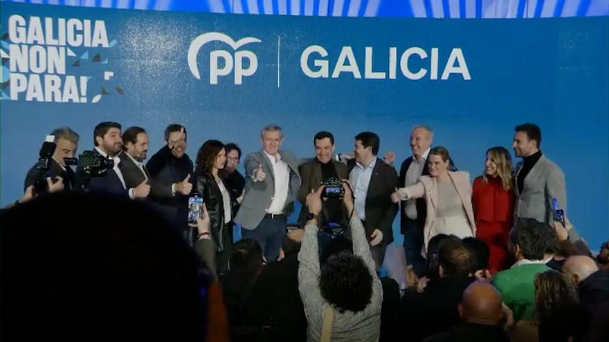 Precampaña gallega: los presidentes autonómicos del PP arropan a su candidato