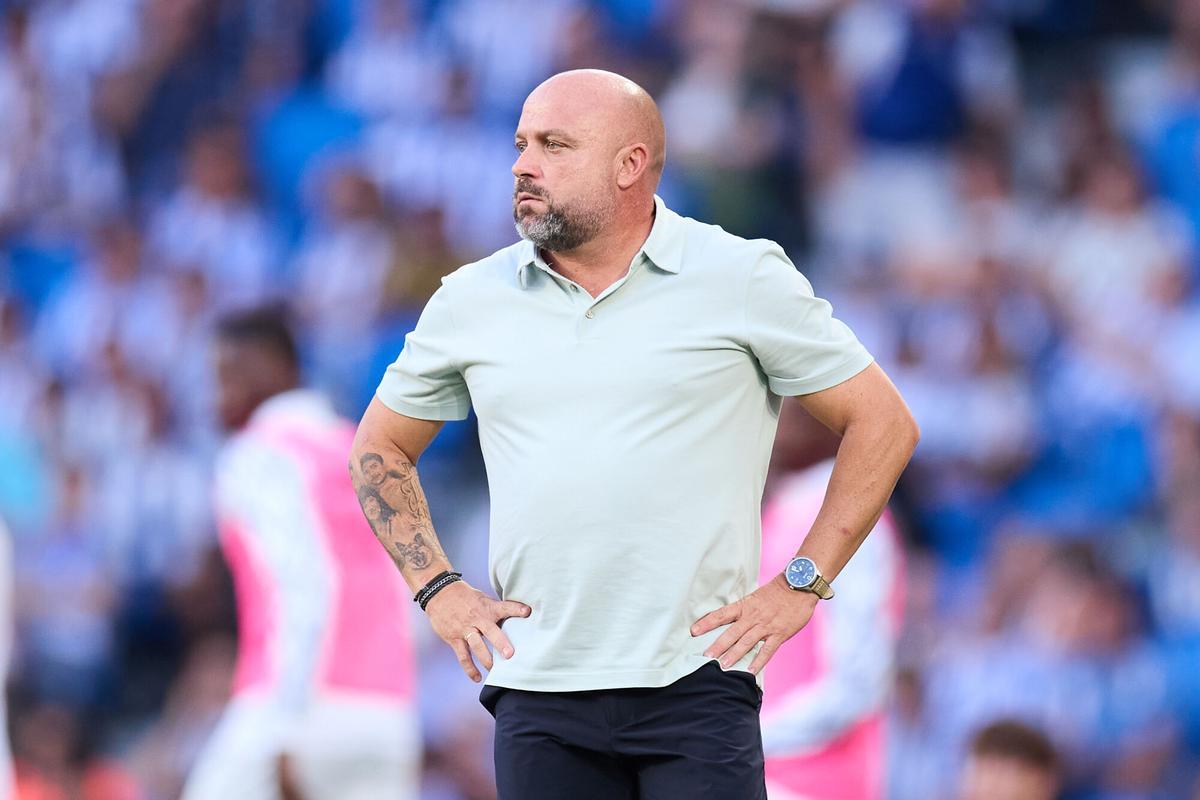 Manolo González, en el partido contra la Real Sociedad de este sábado.