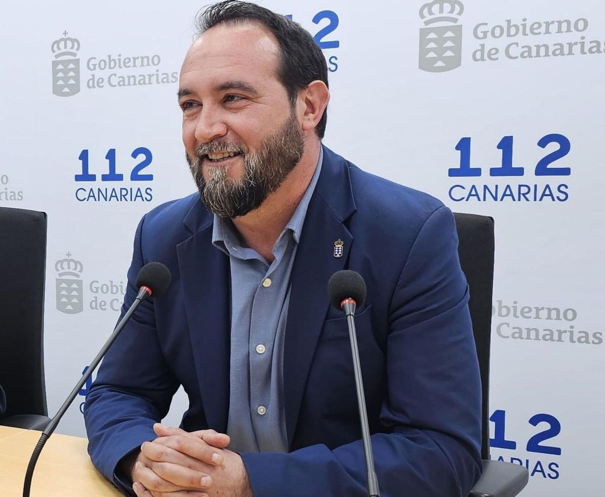 Marcos Lorenzo, viceconsejero de Emergencias del Gobierno de Canarias.