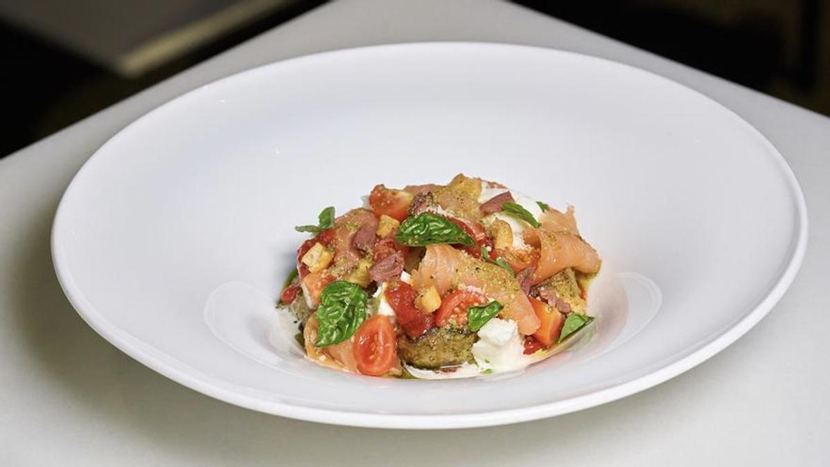 La berenjena parmesana en versión de Ricard Camarena en Habitual (Valencia).