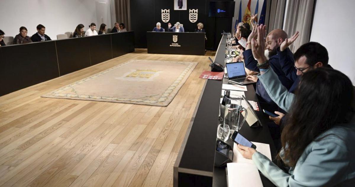 Una votación en el pleno de ayer. | FDV
