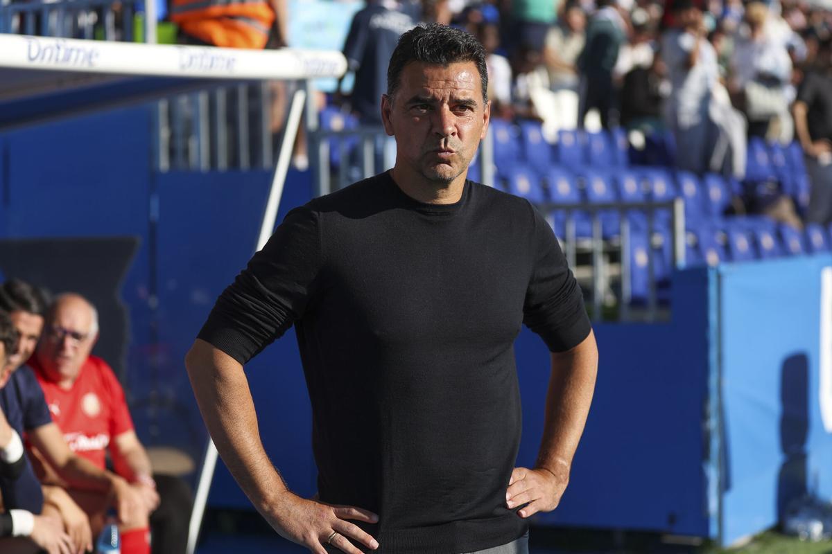 Míchel Sánchez, en un pasaje del partido.