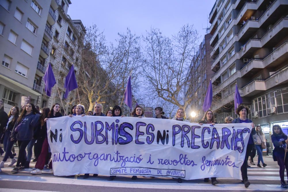 Manifestació feminista del 8M a Manresa