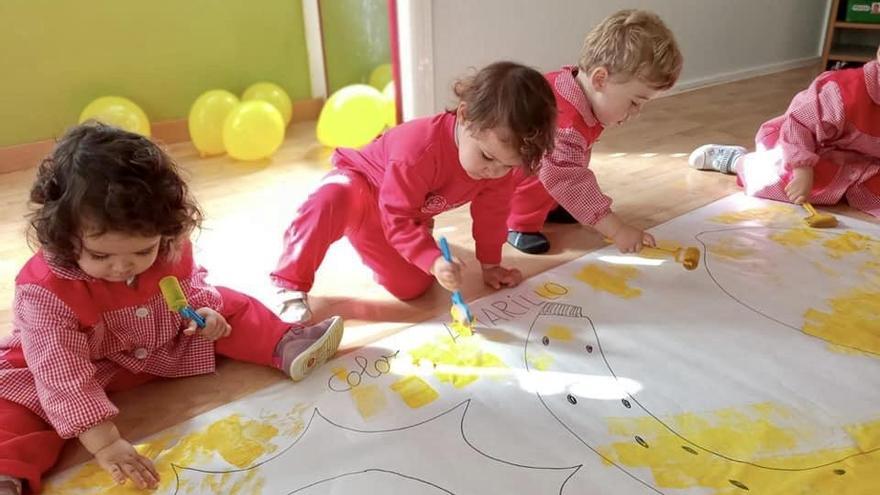 Alumnos de l Escuela Infantil Cuentacuentos.