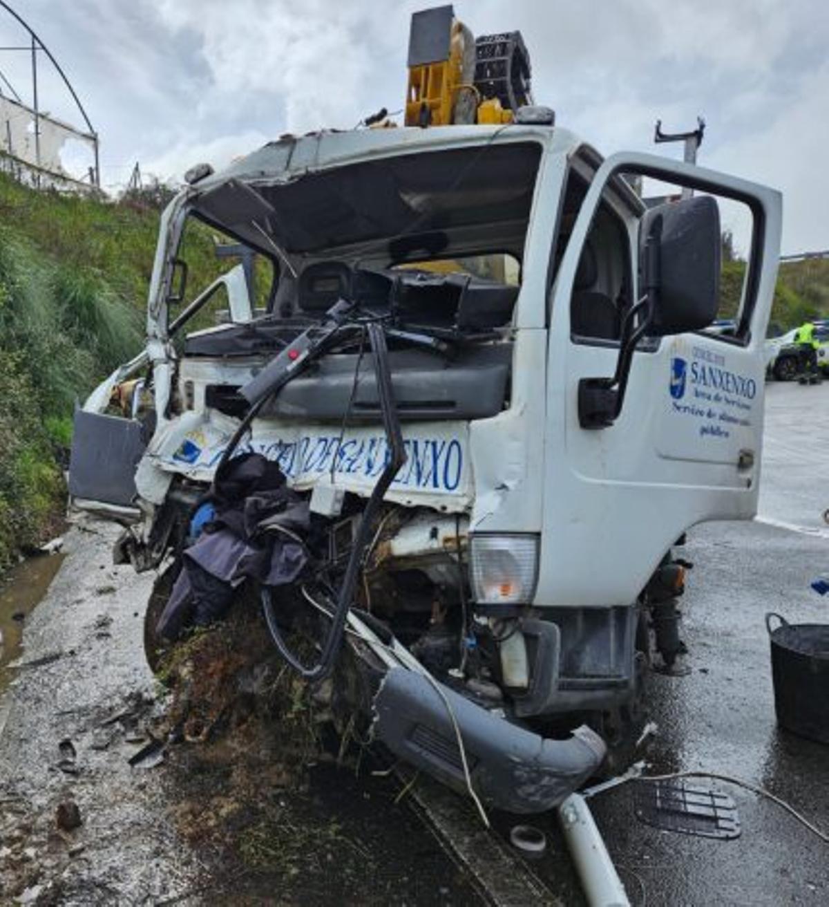 El vehículo accidentado. | FDV