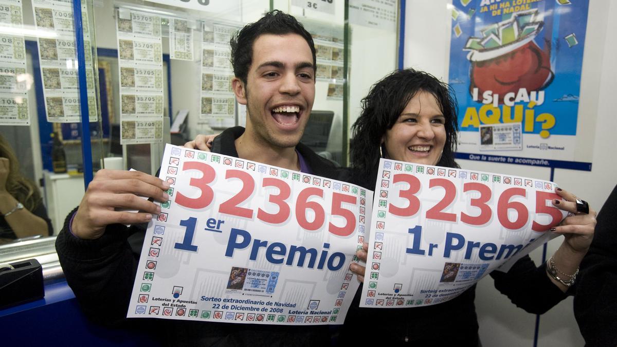 Premiados la Lotería de Navidad.