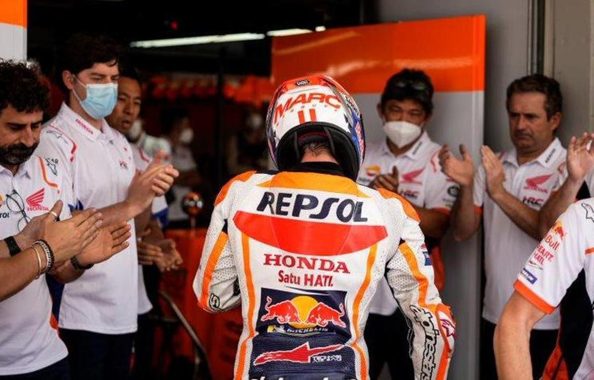 Márquez: «¿Guanyar?, no ho sé, però hauria pogut pujar al podi»