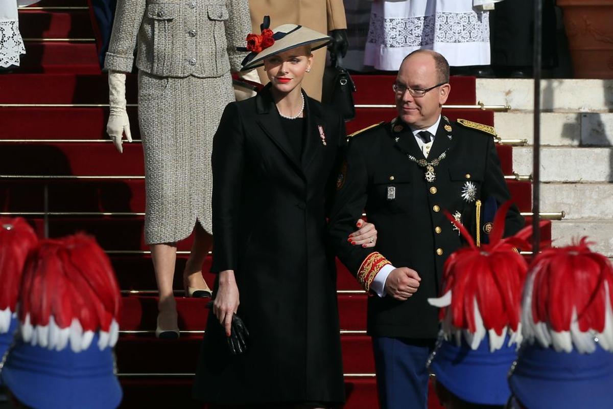 La princesa Charlene y el príncipe Alberto de Mónaco en el Día Nacional de Mónaco