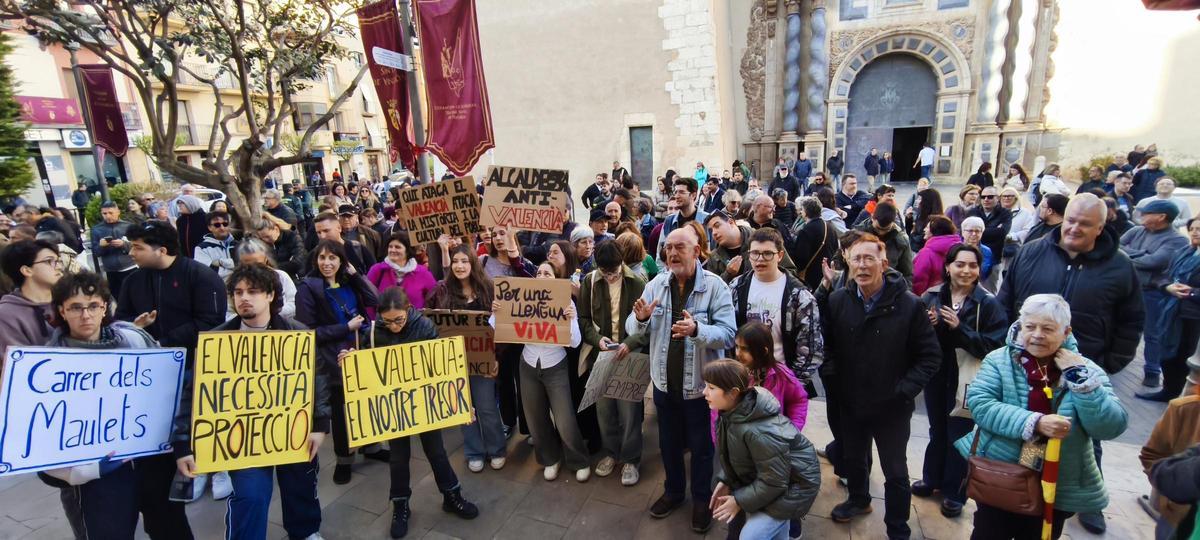 Foto de la protesta ciudadana.