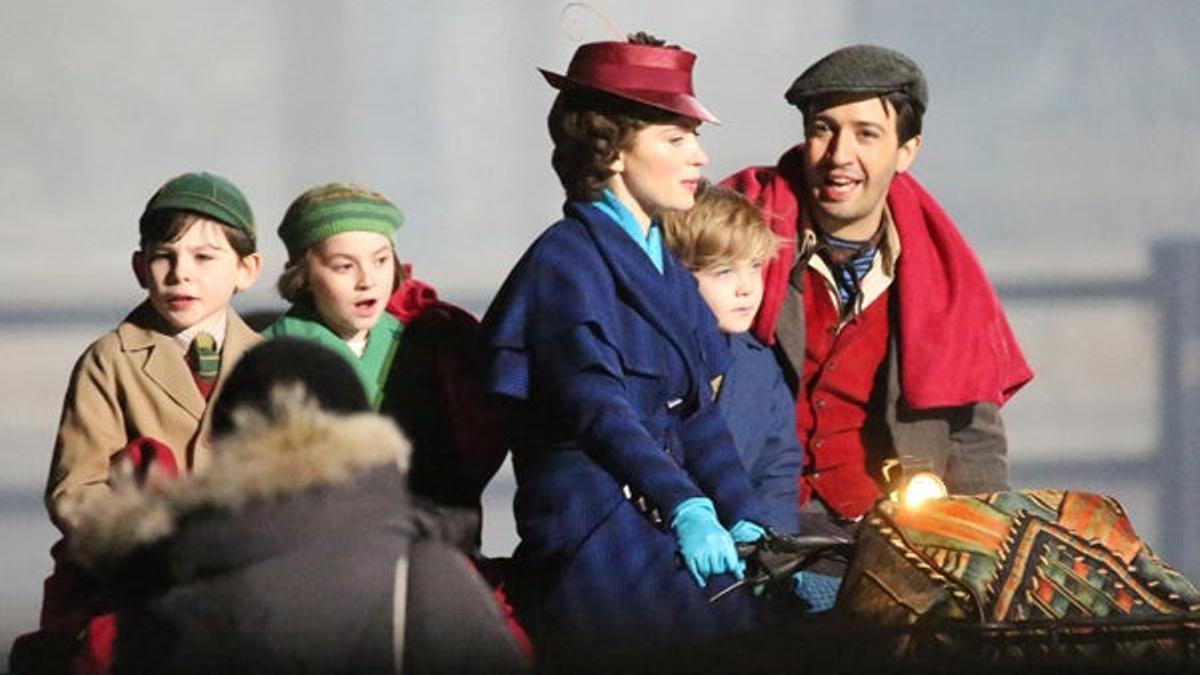 Rodaje de la película 'Mary Poppins returns' en Londres