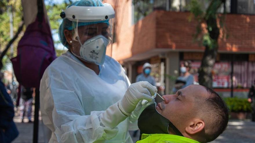 Pruebas de coronavirus en Bogotá.