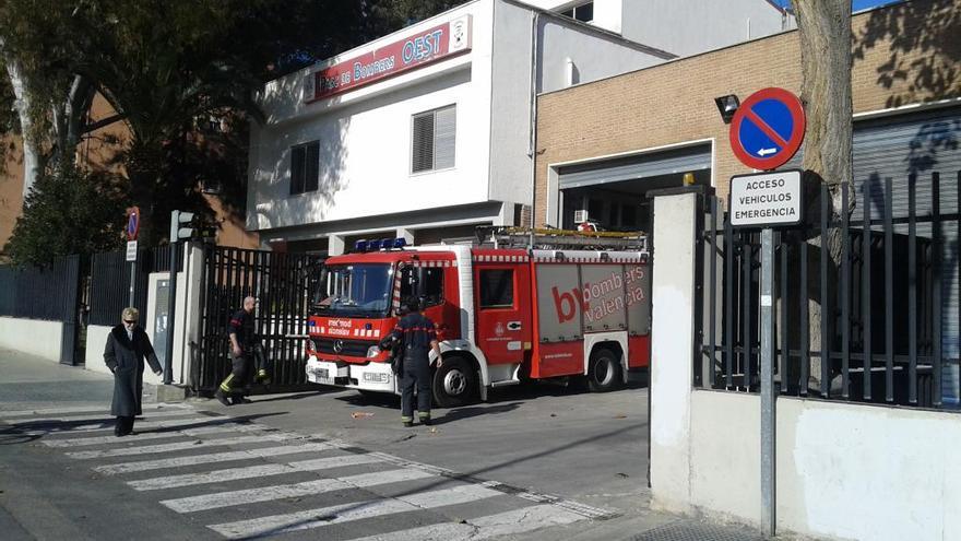 El parque de bomberos de Parque Oeste, en Valencia.