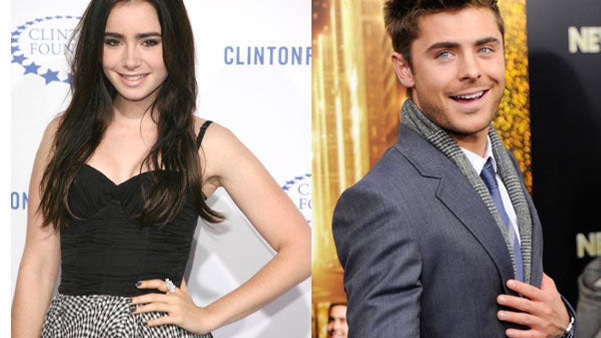 Zac Efron, Lilly Collins y la cena de San Valentín