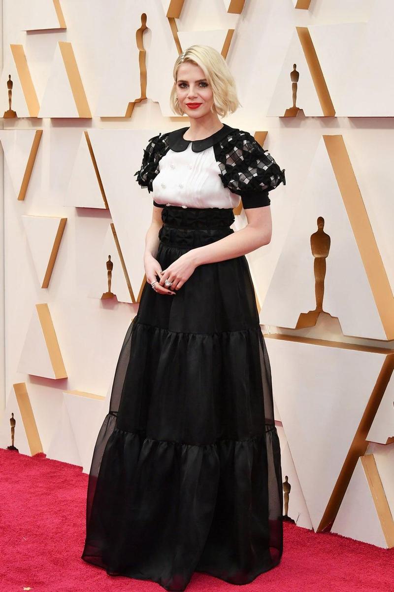 Lucy Boynton, en la alfombra roja de los Oscar 2020