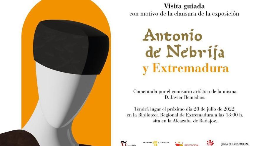 Cartel que anuncia la visita guiada de mañana.