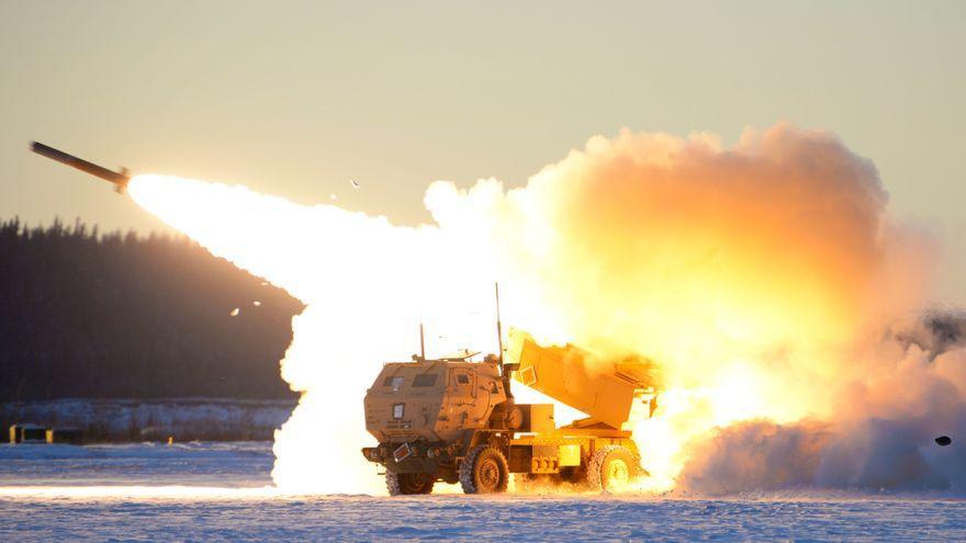 Sistema HIMARS de lanzamientos multicohetes en Ucrania.