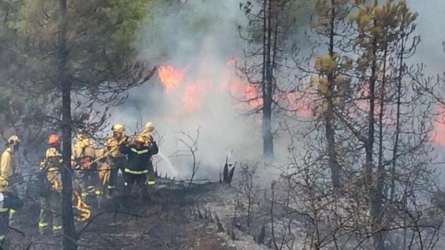 Extinguido el incendio de Mijas que obligó a desalojar 55 viviendas