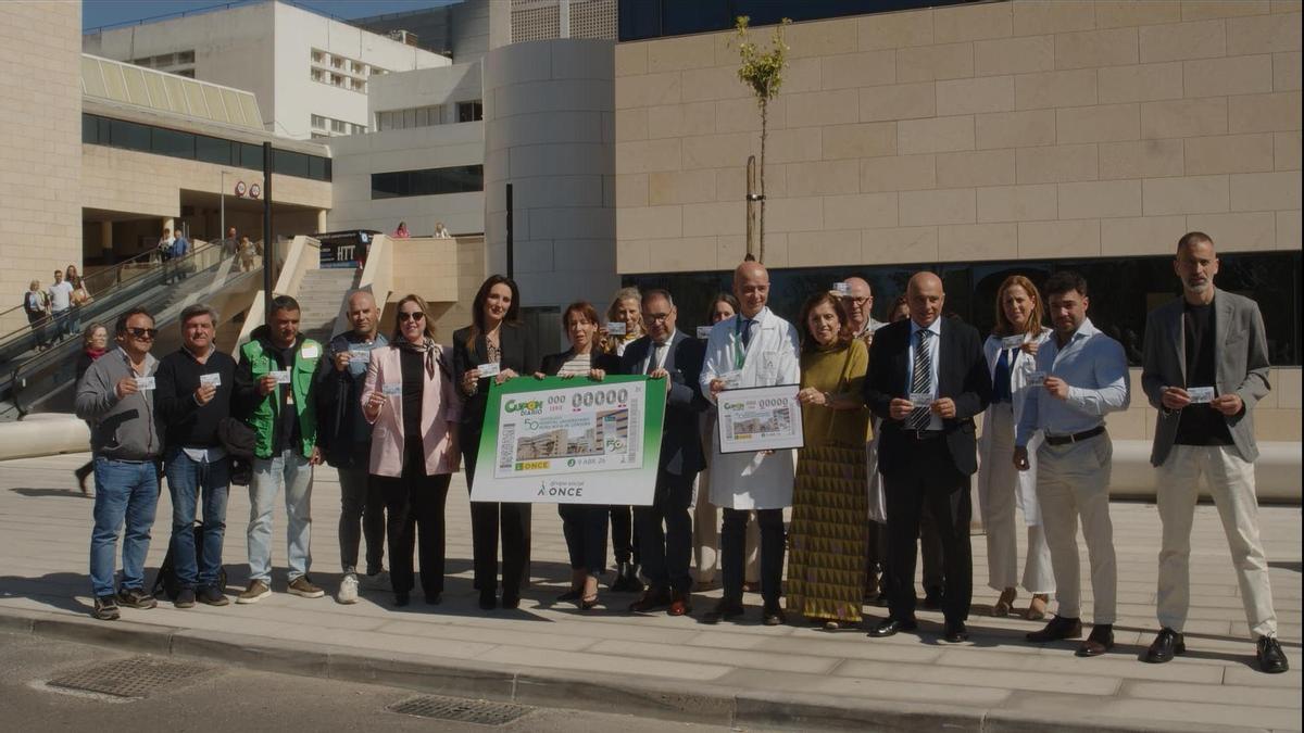 Presentación del cupón especial de la ONCE por el 50 aniversiario del Reina Sofía.