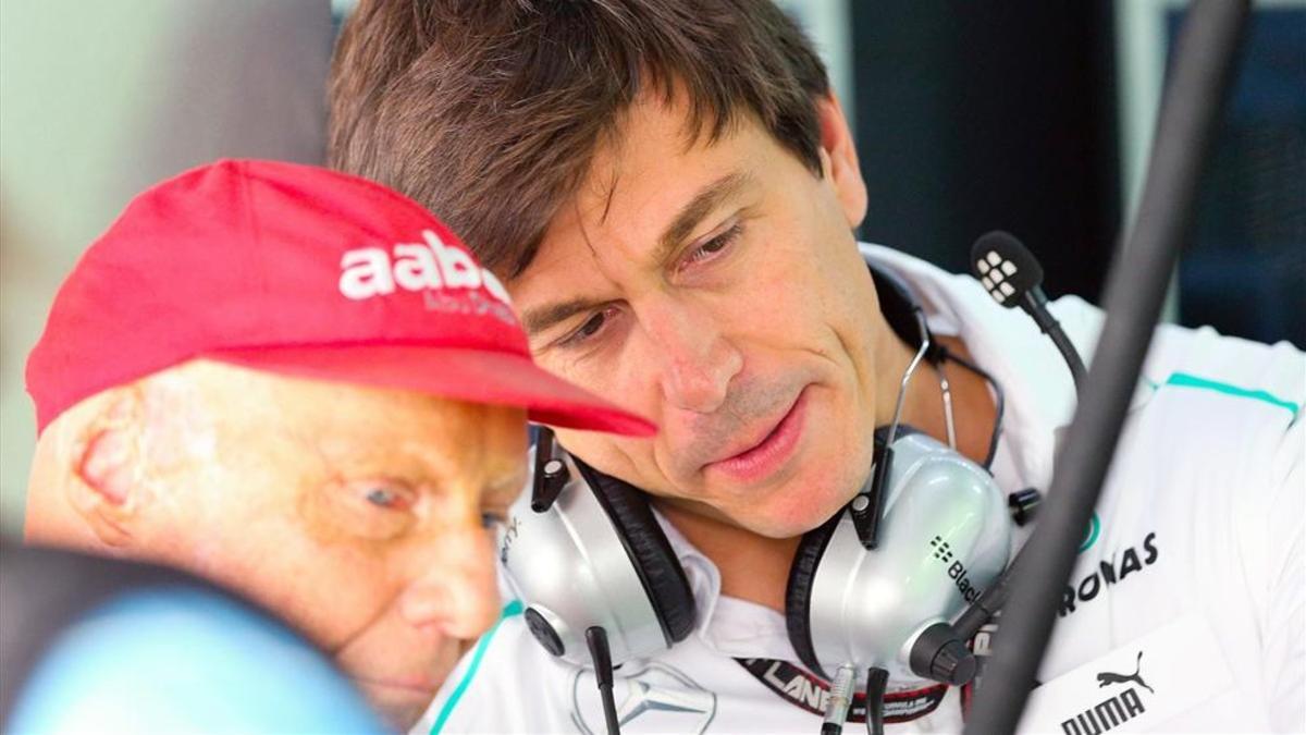 La dupla austríaca al frente de Mercedes: Wolff y Lauda