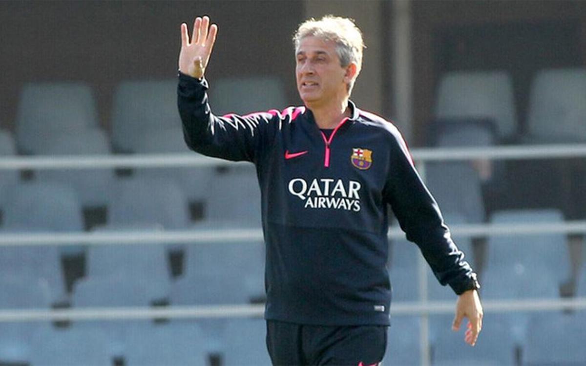 Jordi Vinyals, entrenador del Barcelona B