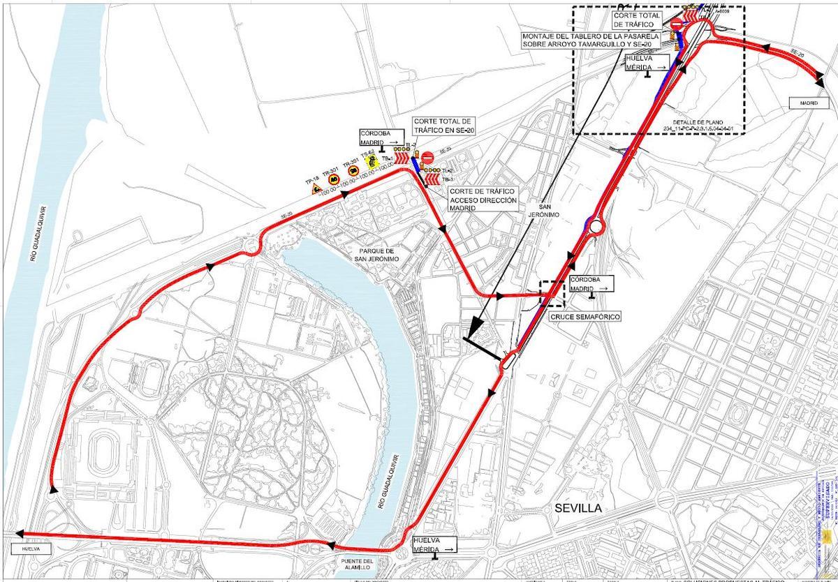 Obras en la SE-20: nuevos cortes de tráfico totales desde este miércoles y desvíos alternativos Noticia ID: 124803331 Publicado