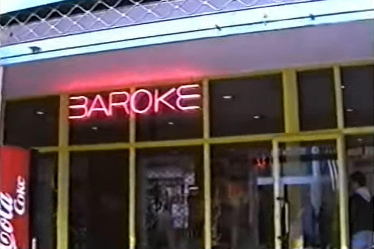 El exterior de la discoteca Baroke, en Sada, durante los años 90.