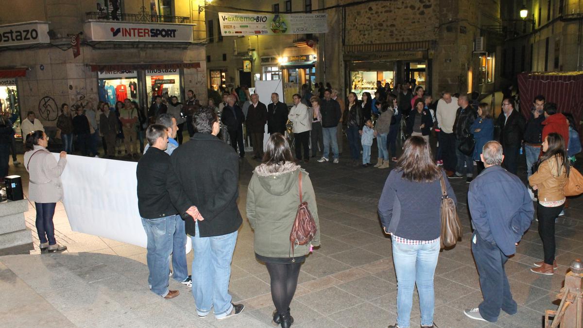 Celebración de un círculo del silencio de Cáritas en San Juan.