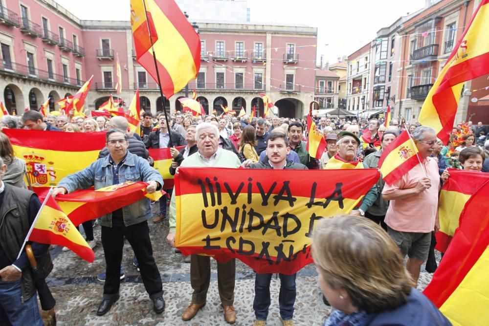 Manifestación en Gijón por la unidad de España