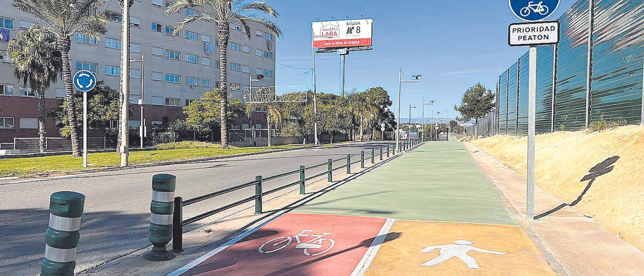 La nueva ruta ciclopeatonal que une Mas del Rosari y Lloma Llarga en Paterna